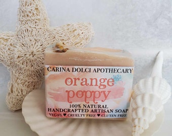 Orange Poppy | Handcrafted Artisan Soap | Carina Dolci Apothecary