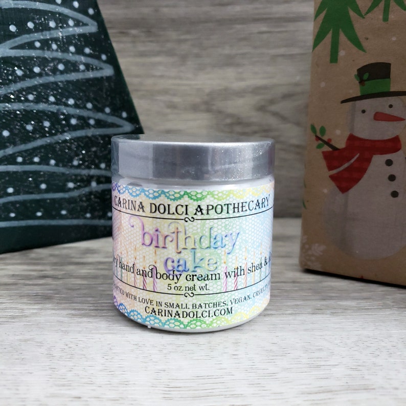 Birthday Cake Luxury Hand and Body Lotion Shea and Aloe Etsy