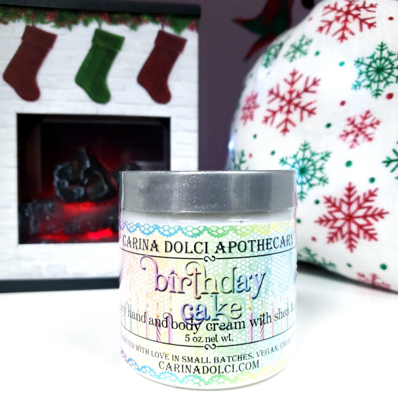 Birthday Cake Luxury Hand and Body Lotion Shea and Aloe Etsy