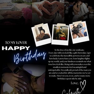 Customizable Birthday Poster Template: 12x16" Editable Design (PDF Download)