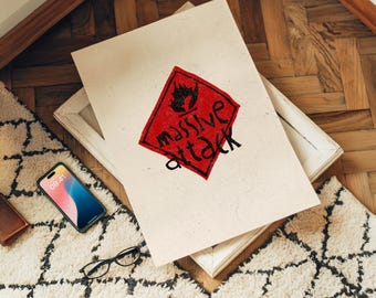 Trip Hop Print - Massive Attack - Blue Lines - Alternative Book
