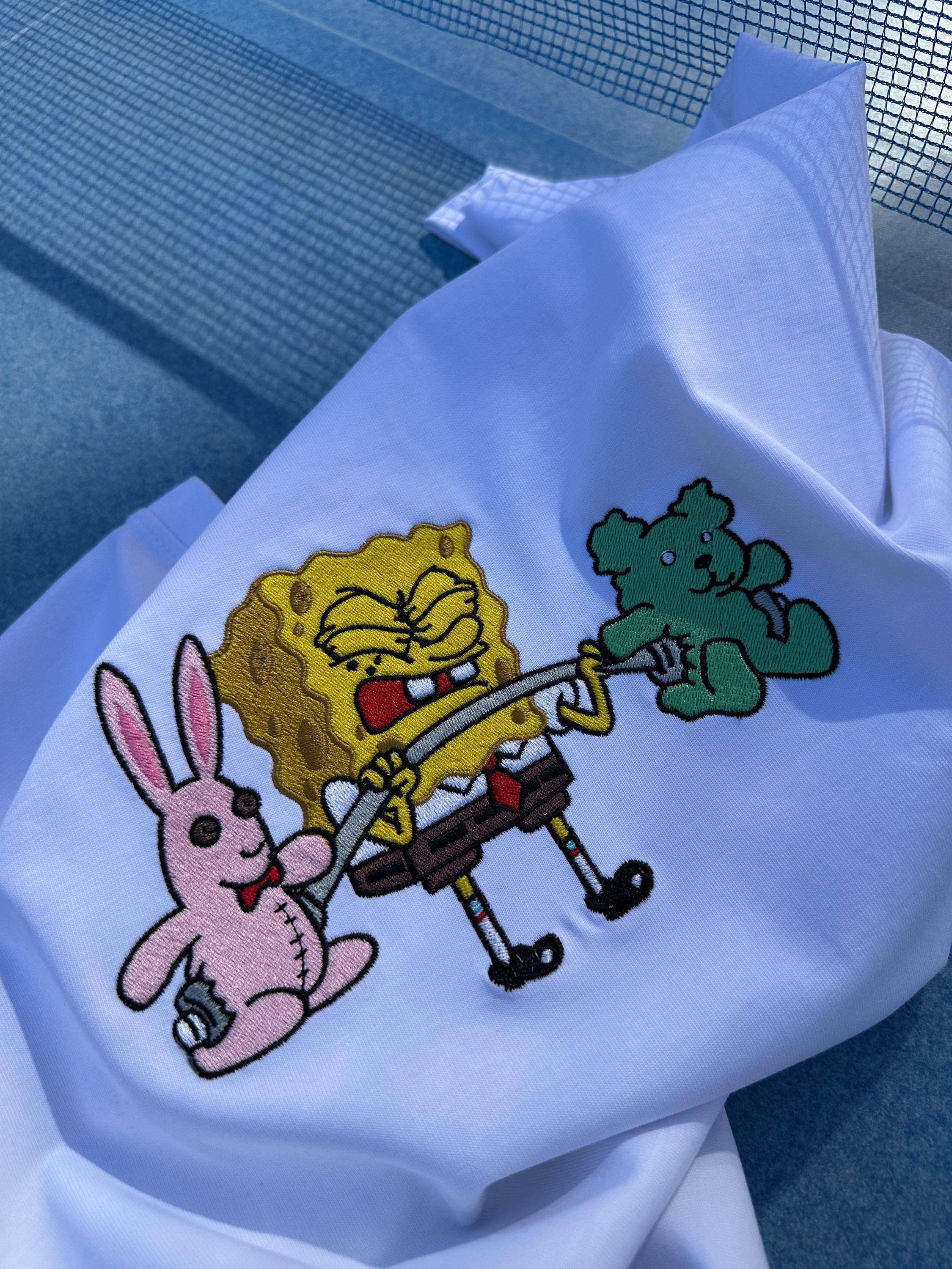 Sticker Spongebob And Patrick Blowing Bubbles Hoodie
