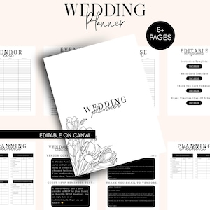Event Planning Toolkit | Budget Tracker, Timeline, Vendor Checklist & Editable Templates | Wedding, Shower, Party Planner PDF