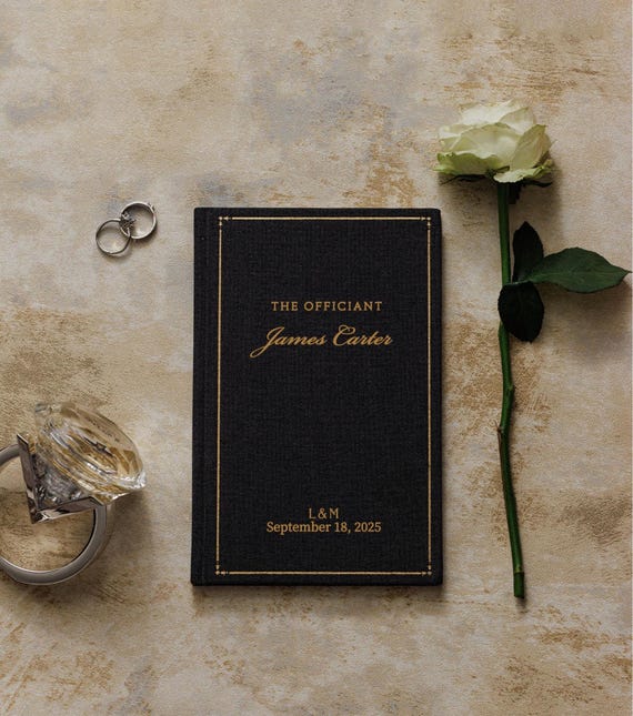 Custom Pastor Gift Notebook, Will You Be Our Officiant, Wedding Officiant Book, Reverend Gift, Journal Wedding, Wedding Day Pastor Host Gift