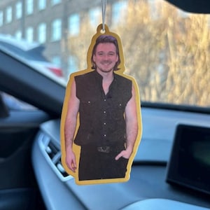 Désodorisant pour voiture Morgan Wallen, Oasis, cadeau d'anniversaire, cadeau pour elle, cadeau voiture neuve, décoration suspendue, cadeau pour petite amie, art mural