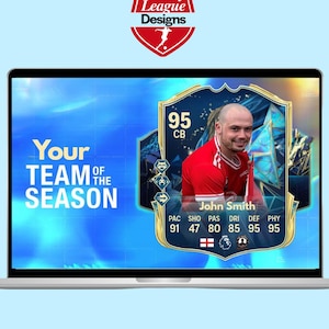 FIFA TOTS-kaartsjabloon | Bewerkbare Sunday League Awards-canvapresentatie | Voetbaleinde seizoenspakket | Team van het seizoen | FC25