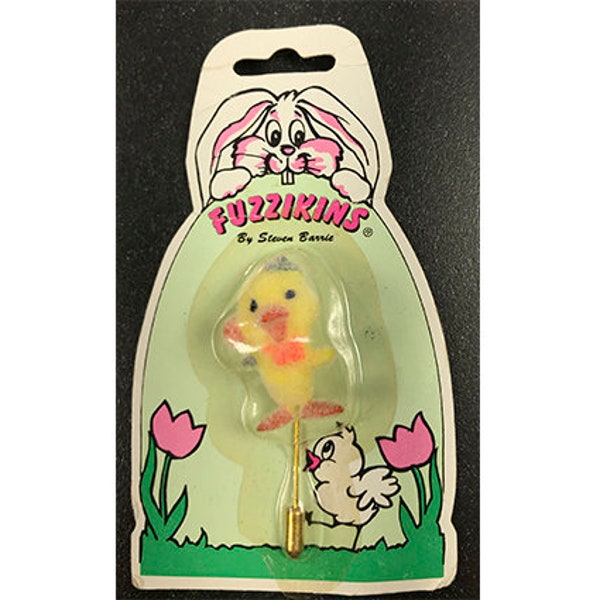 Vintage Fuzzikins by Steven Barrie Easter Chick Stick Pin