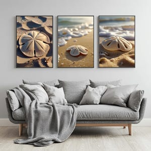 Sand Dollar Beach Print: Coastal Wall Art (Digital Download)