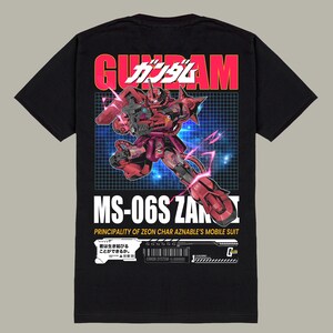 Arte mural de robot mecha / gundam zaku ms-06s / Ilustración de robot de anime japonés / Imprimible de ciencia ficción ciberpunk imagen 7