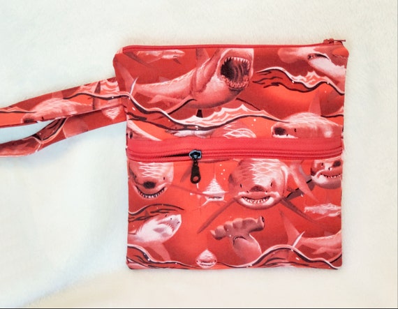 wet dry pouch, Period supply Pouch, shark week, Feminine Product Bag, 1st Period Emergency Bag, Period Bag for teen Girls