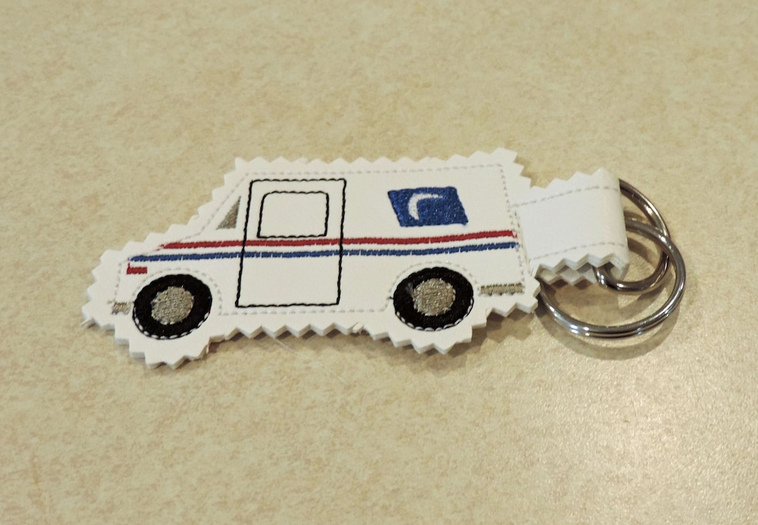 Mail Truck Key Chain, Delivery Truck Key Fob, Mail Carrier Key, Usps ...