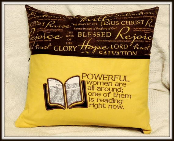 Christian reading pillow, bible pillow, religious gift, gift for pastor, clergy gift, minister gift, inspirational gift, Christian gifts