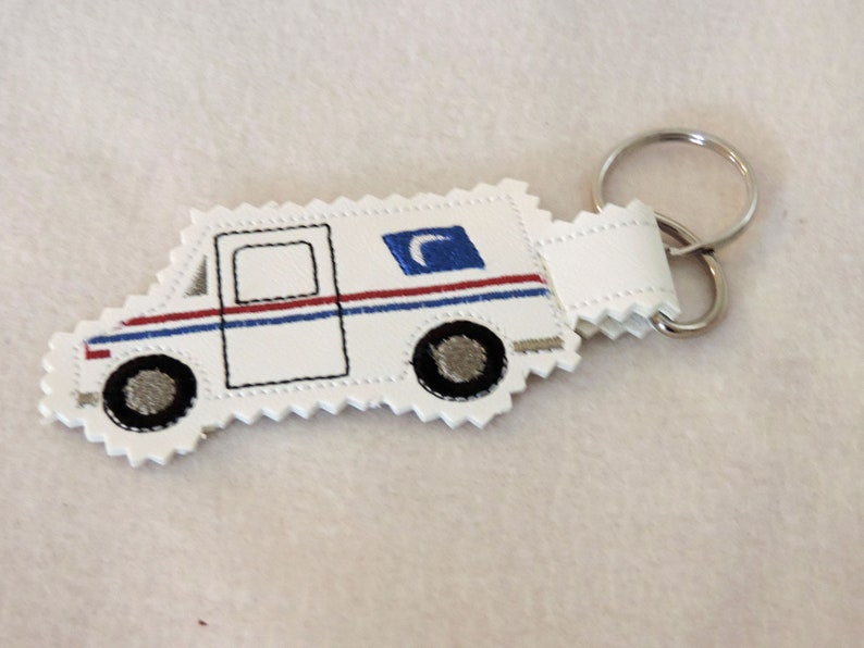 Mail Truck Key Fob Delivery Truck Key Chain Mail Carrier Etsy