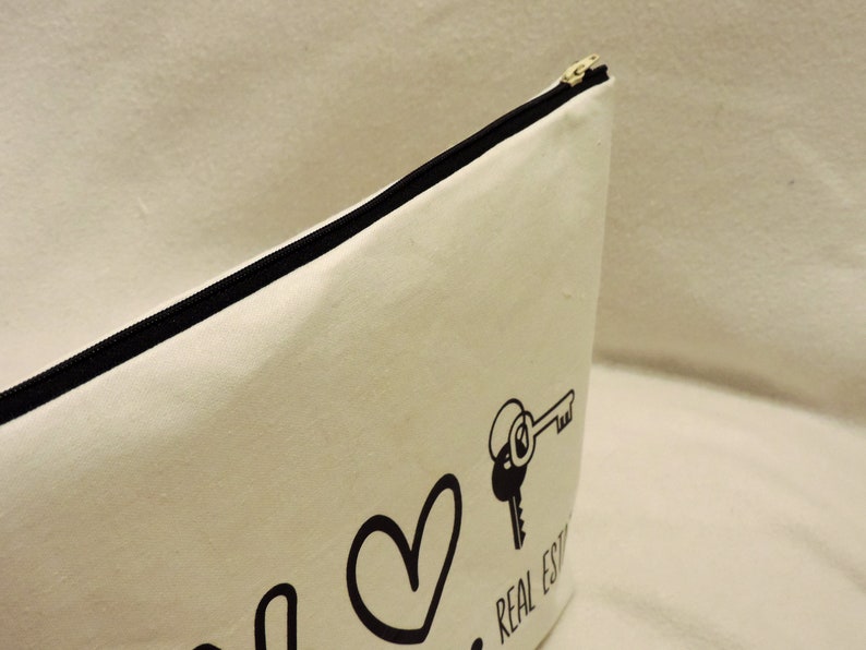 Real estate agent bag agent gift real estate cosmetic bag Etsy