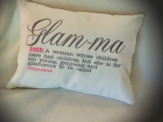 glamma pillow, pregnancy reveal, gift for grandma, glam-ma, grandma to be gift, funny grandma gift, trending now, best selling items