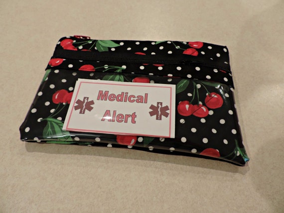 EpiPen Case, epipen bag, Insulated bag, Cherry pouch, Snack Bag, wet dry bag, clear pocket bag, Water Repellent bag, Travel Medical Bag