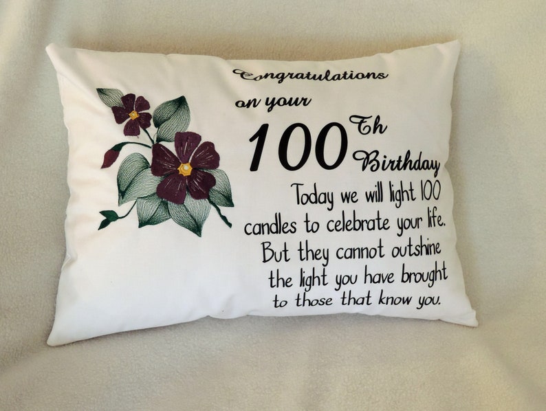 100 Birthday Gift 100 Birthday Idea Personalized 100th Etsy