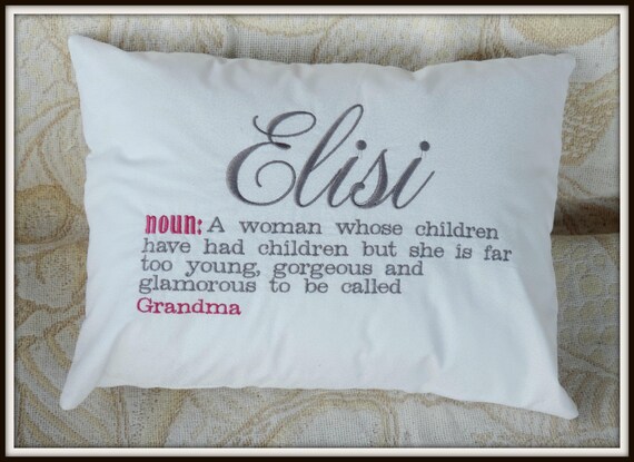 Elisi pillow, Elisi definition Pillow, Cherokee grandma pillow, too young to be grandma pillow, gift for Elisi, glamour grandma pillow