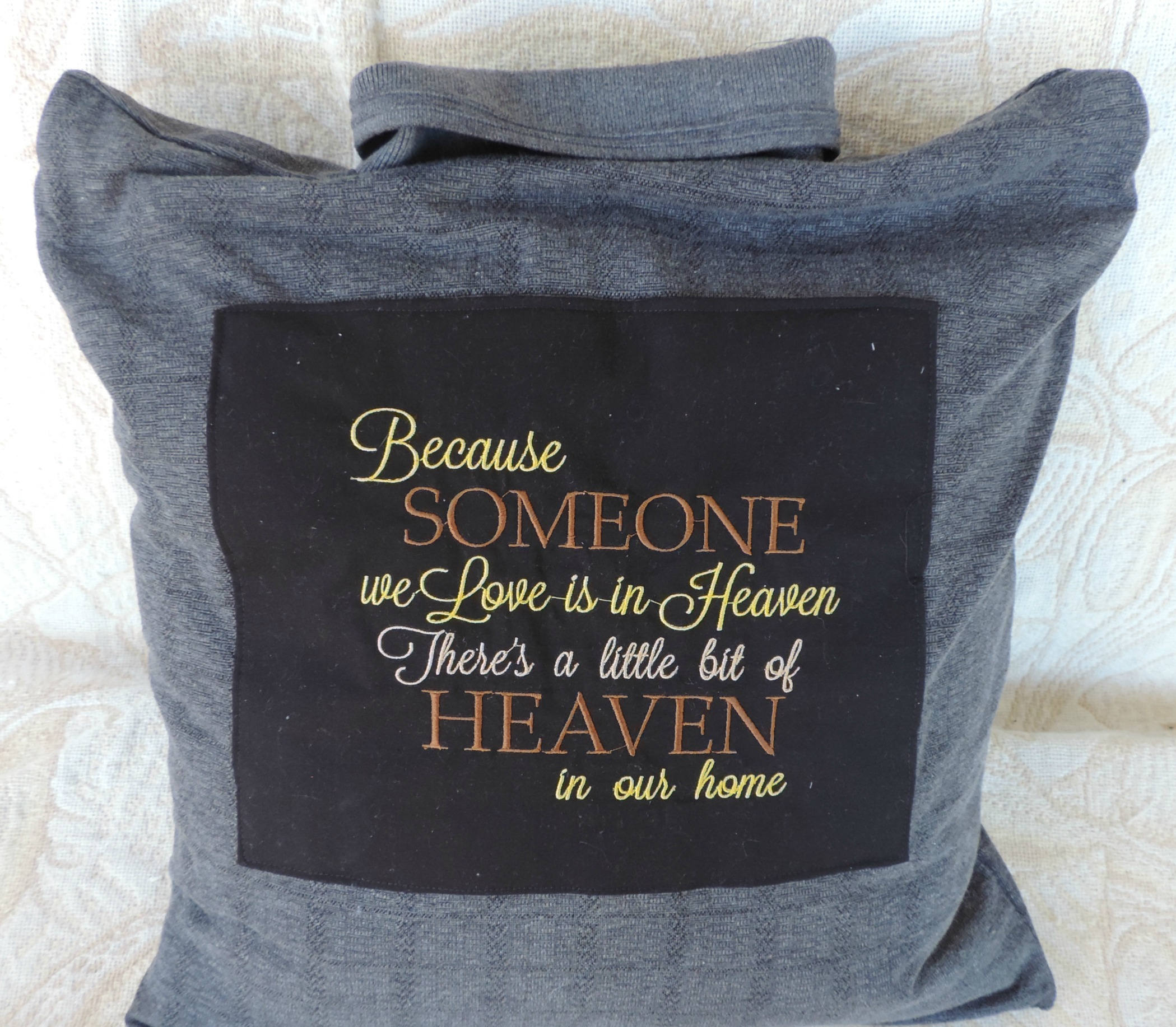 remembrance shirt pillow