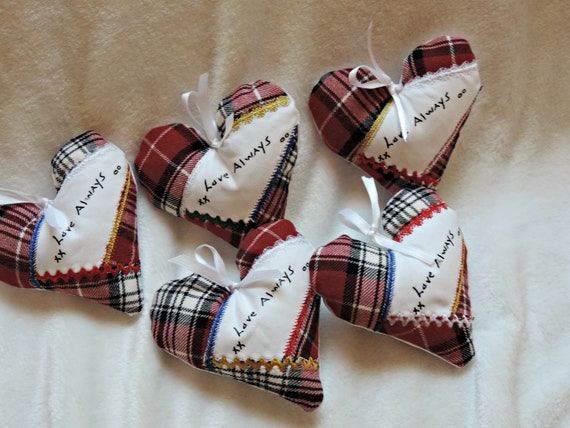 handwriting ornaments, Ornaments made from clothes, memory heart ornament, Keepsake ornaments, memory add on