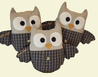 Búho de peluche conmemorativo personalizado, regalo de duelo por la pérdida de un hijo, regalo de recuerdo de seres queridos hecho con ropa, regalos de recuerdo por la pérdida de
