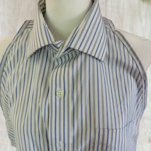 Dignified Dining adult bib clothing protector for special needs, travel, upcycled from mens shirt,  travel Car Bib napkin, Apron alternative
