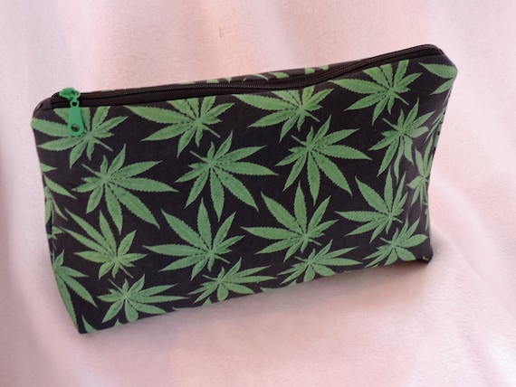 marijuana toiletry bag, pot cosmetic bag, pot travel bag, marijuana 420 bag, stoner gift, cannabis bag