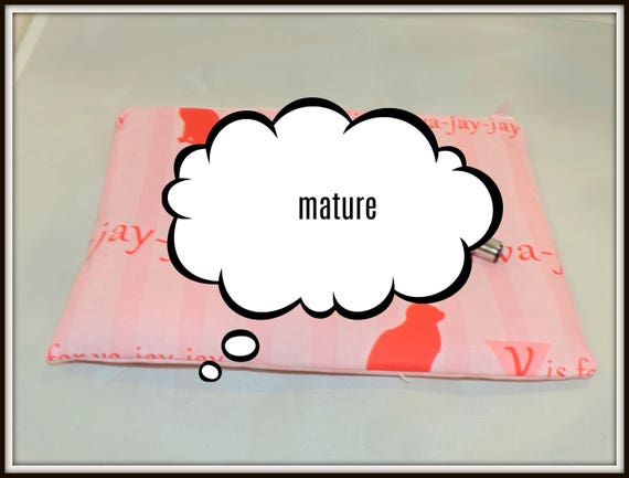 va jay bag, v is for va jay cosmetic bag, pink pussy cat organizer bag, mature, v is for va jay jay, va-jay-jay, sexy girlfriend gift