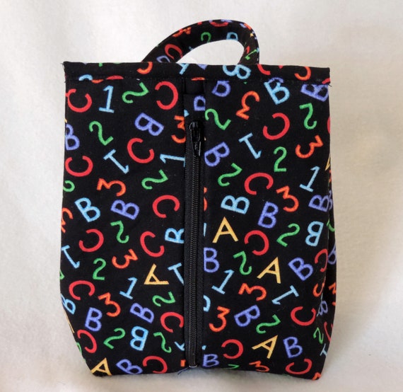 alphabet pouch, gift for teacher, student gift, art supply bag, toy storage bag, make up organizer bag