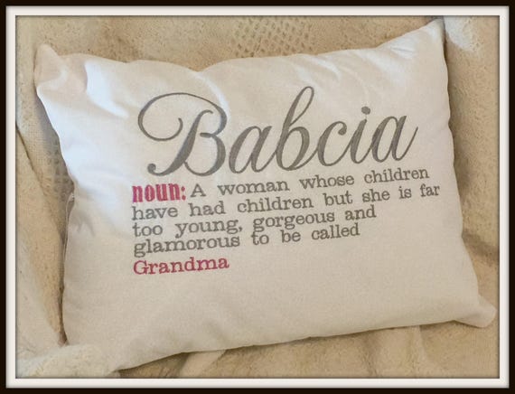 Babcia gift, babcia Polish grandma, Babcia Pillow, Grandma gift, grandma birthday day gift, memere, busha, mother's day, grandparents gift