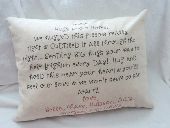 air hug pillow, virtual hug, quarantine gift, personal gift from home, isolation gift, nursing home gift, long distance relationship gift