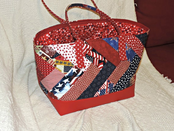 red quilted purse