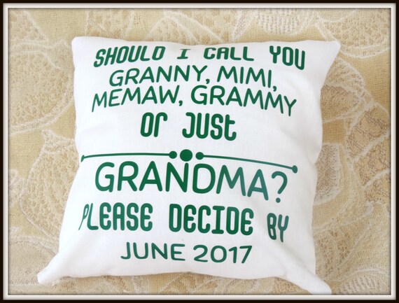 new grandma pillow, Pregnancy reveal gift, grandma pillow, new grandchild pillow, Mimi pillow, new baby pillow, new grandma decor