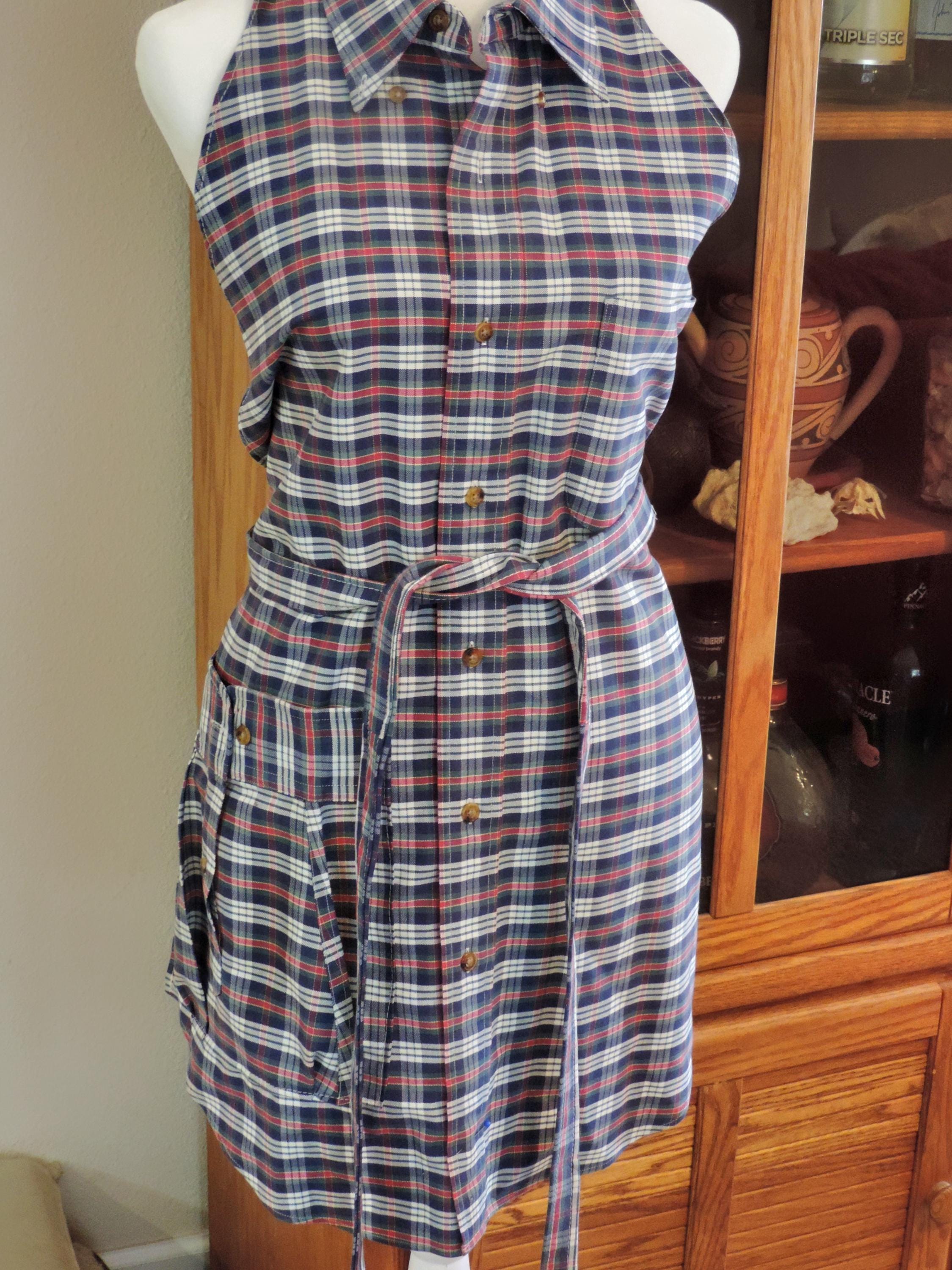 Memory Apron, Memory Shirt Apron Made From Clothing of Loved One ...