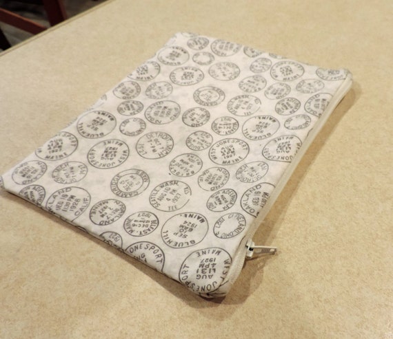 postal cosmetic bag, postal worker appreciation, usps gift, usps appreciation, mail toiletry bag, postmark make up bag, postal worker gift