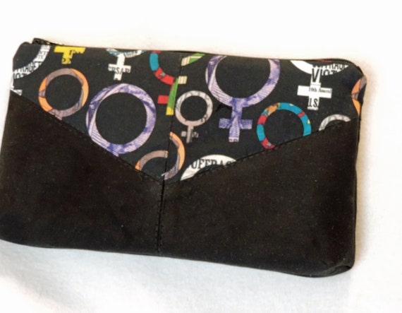 Woman toiletry Bag, feminist purse organizer, voter rights bag, LGBT, women's month gift, female symbol bag, suffragette bag