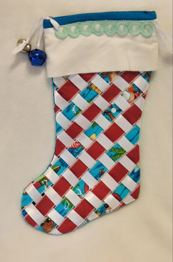 Florida Christmas stocking, RV Holiday stocking, Glamper stocking, Unique Christmas Stocking, snow bird gift, Stocking for retired person