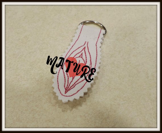 MATURE- Vulva Key Chain, vagina keychain, Feminist Gift, Gynecologist gift, nurse midwife gift, doula gift, sex worker gift, nasty woman