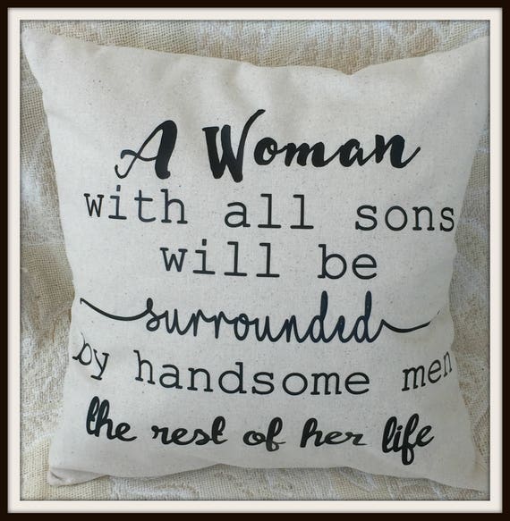 woman with all sons, mom with sons, mom with all boys, all boy family, mom raising boys gift, all boys gift, boy baby shower,