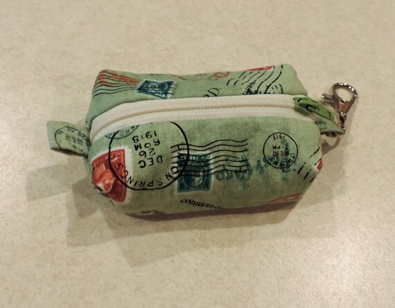 small boxy bag, boxy clip on pouch, change pouch, boxy coin purse, postal bag, mail carrier gift, mail lady gift, postal appreciation gift