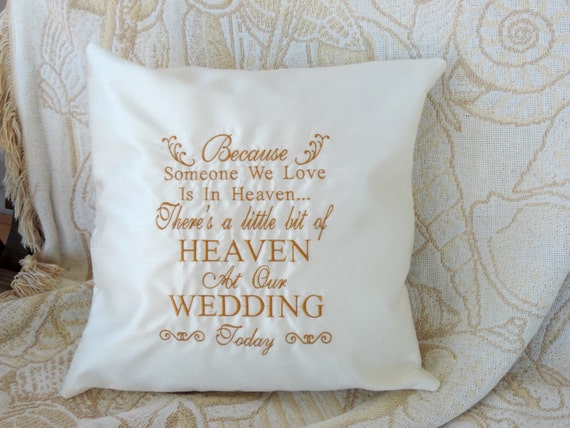 because someone in heaven, heaven in our heart, heaven in our wedding, wedding memorial, loss of family at wedding