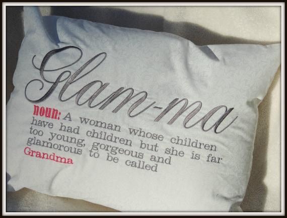 glamma pillow, pregnancy reveal, gift for grandma, glam-ma, grandma to be gift, funny grandma gift, trending now, best selling items