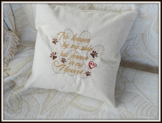pet loss pillow, death of pet pillow, pet memorial gift, pet remembrance gift, pet memory pillow, personalized pet pillow