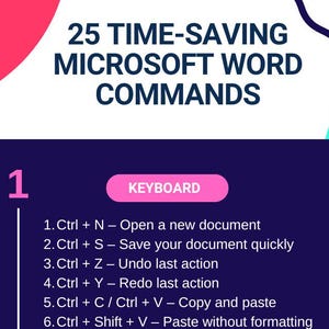 25 Time-Saving Microsoft Word Commands