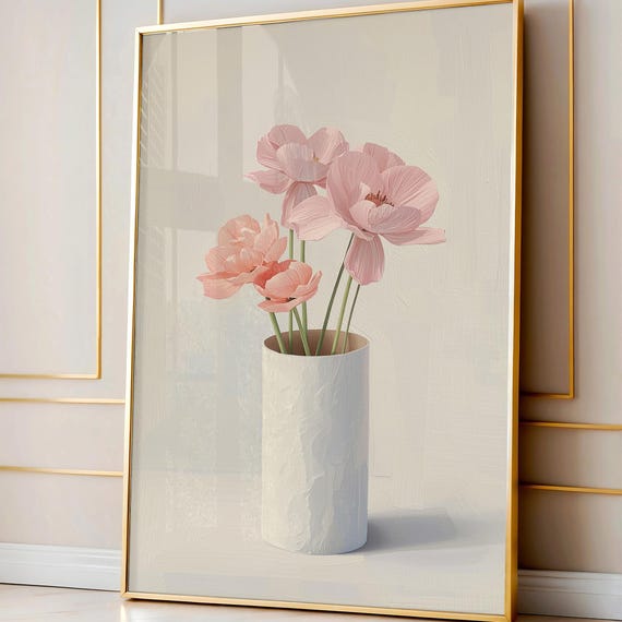 Toilet Paper Plant Art Print, Funny Botanical Bathroom Wall Decor, Minimalist Toilet Humor Painting, Printable Digital Download Bathroom Art