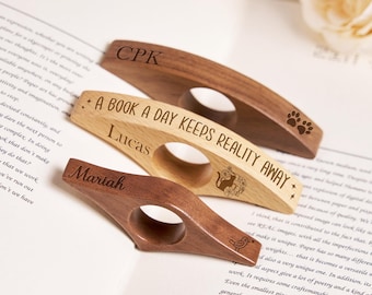 Book Page Holder,Book Thumb Spreader,Personalized Page Spreader,Custom Name Thumb Page Holder,Reading Assistant,Gift for Book Lovers