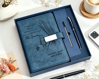 Ensemble de carnets n'oubliez jamais la différence que vous faites, bloc-notes pour agenda personnalisé, couverture ours Winnie l'ourson, cadeau de remerciement pour enseignant