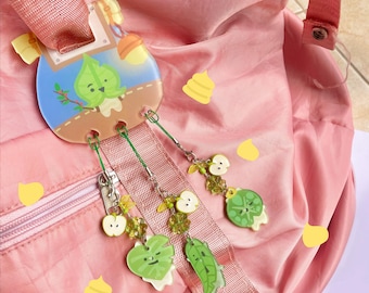 The Legend of Zelda Korok Backpack Acrylic Charm Keychain Carabiner, Tears of the Kingdom