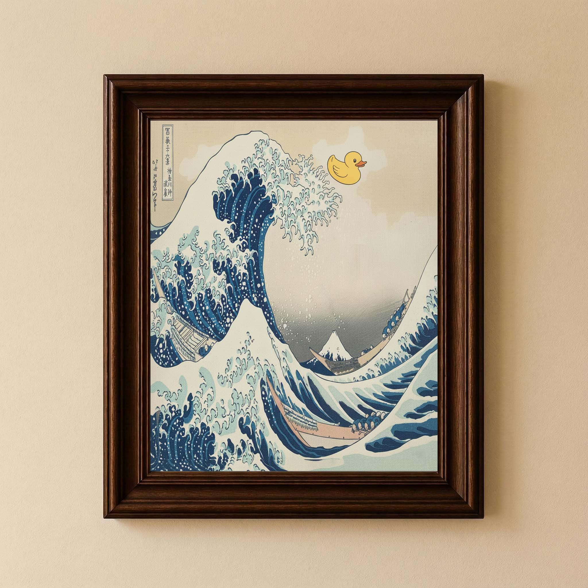 Fliptomania Hokusai Ducky – Flipbook De La Vague Hokusai Et Canard En Caoutchouc, Folioscope East Meets West