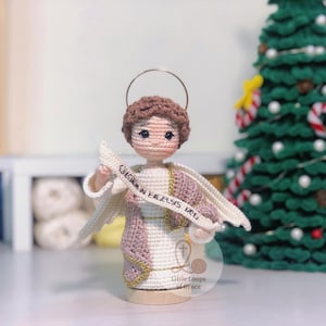 Crochet Christmas Angel Doll: Handmade Catholic Nativity Decor